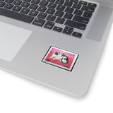 Black and White Cat Stamp Sticker