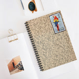 Parrot Stamp Spiral Notebook