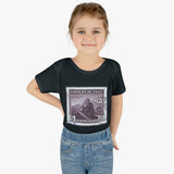 Train Stamp Baby Onesie