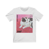 Black and White Cat Stamp T-shirt