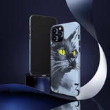 Black Cat Tough Phone Case