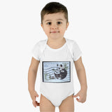 Panda Bear Stamp Baby Onesie