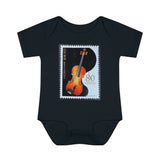 Violin Stamp Baby Onesie