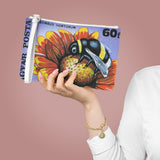 Bee on a Flower Clutch Bag