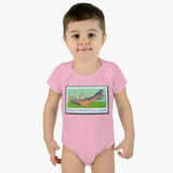 Haida Canoe Stamp Baby Onesie