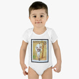 Siamese Cat Stamp Baby Onesie