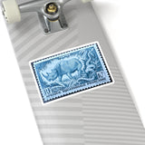 Blue Rhino Stamp Sticker