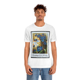 Blue Flowers Stamp T-Shirt