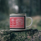 Alexander Hamilton Stamp Enamel Mug
