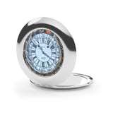 Time Clock Pocket Watch Compact Travel Mirror