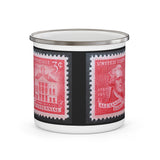 Alexander Hamilton Stamp Enamel Mug