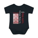 Fire Dept., Fire Fighter 1948 Postage Stamp - Infant Baby Rib Bodysuit 0M - 24Mo