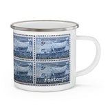 Swedish Pioneer 1948 Stamp Enamel Mug