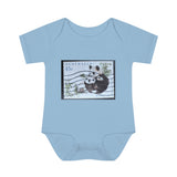Panda Bear Stamp Baby Onesie