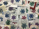 50 snowflake postage stamps