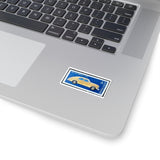 Yellow Car Stamp Sticker