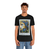 Blue Flowers Stamp T-Shirt