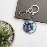 Black Cat Keyring