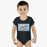 Bighorn Sheep Stamp Baby Onesie