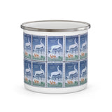 Whooping Crane 1975 Stamp Enamel Mug
