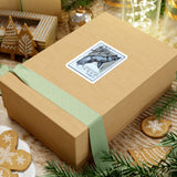 Black Fox Stamp Sticker