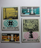 Chess Recycled Postage Stamp Magnet Set #J73