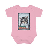 Kitten Stamp Baby Onesie