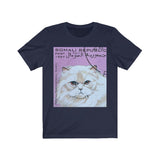 White Cat Stamp T-shirt