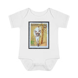 Siamese Cat Stamp Baby Onesie