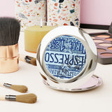 Espresso Compact Travel Mirror