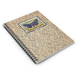 Moth Stamp Spiral Notebook