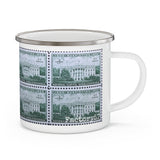 White House 1950 Stamp Enamel Mug