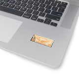 Air Mail Yellow Stamp Sticker