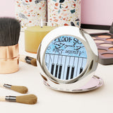 Piano Keys Compact Travel Mirror