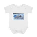 Bicycle Stamp Baby Onesie