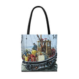 Fishing Boat Tote Bag
