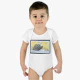 Bald Eagle Stamp Baby Onesie
