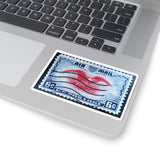 Air Mail USA Stamp Sticker