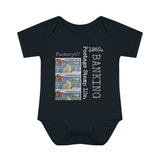Banking 1950 Postage Stamp - Infant Baby Rib Bodysuit 0M - 24Mo
