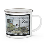 Car 1905 Stamp Enamel Mug