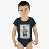 Little Drummer Kid Stamp Baby Onesie