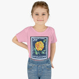 Yellow Rose Stamp Baby Onesie