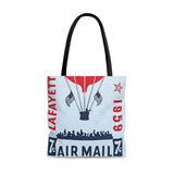 Airmail Balloon Tote Bag