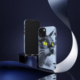 Black Cat Tough Phone Case