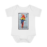 Parrot Bird Stamp Baby Onesie