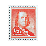 Ben Franklin Stamp Sticker