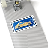 Yellow Car Stamp Sticker