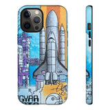 Space Rocket Tough Phone Case