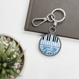 Piano Keys Keyring