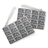 Texas Stamp Clutch Bag